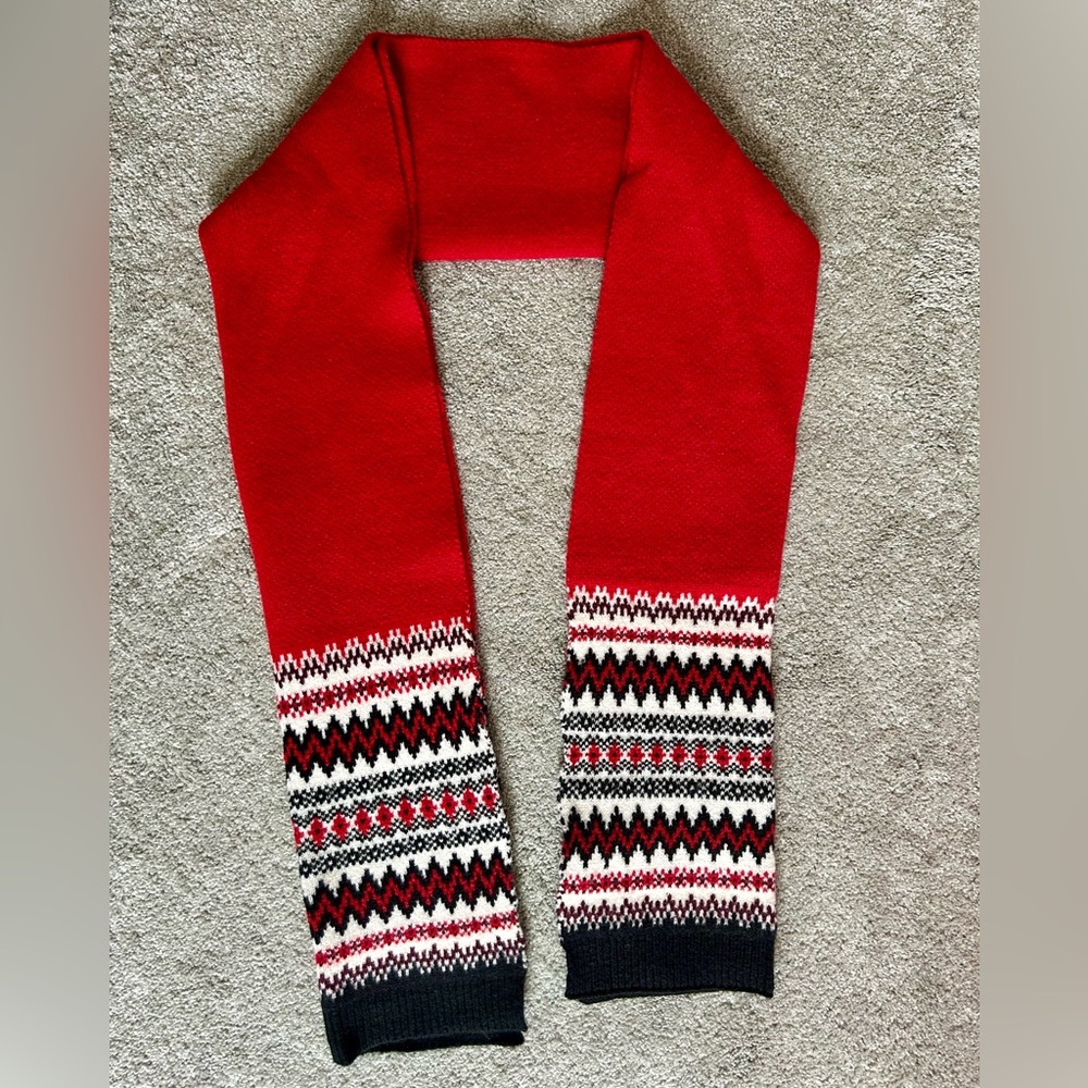 Lane Bryant Os Fair Isle Scarf Plus Size Cozy Winter Knit